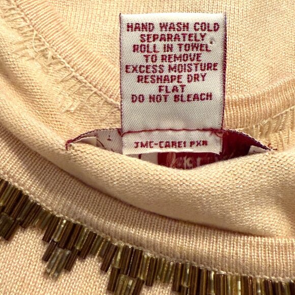 Lot 2 Vintage Y2K Womens Top Sweater XS / Petite Beaded Blouse Fairy Knit - Picture 16 of 16